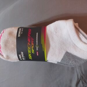 Skechers Sport Women's White and Gray Socks
